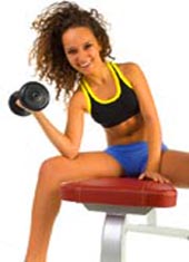 Mi chica tiene músculos definidos