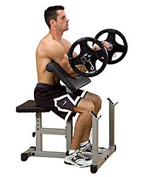 Desarrollar Biceps con curls de banco